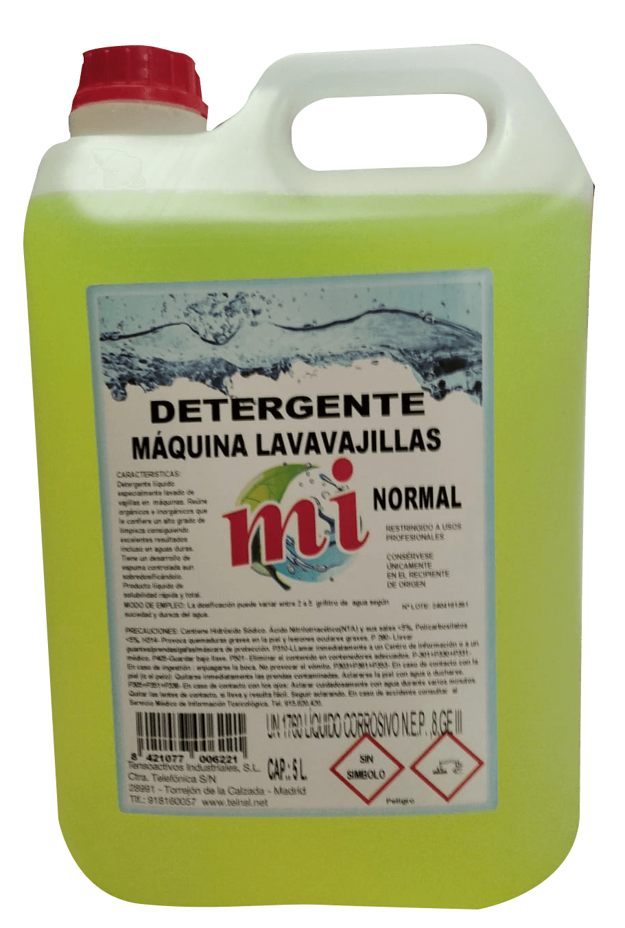 Lavavajillas Maquina industrial gasrrafa 5 Ltr Precio Sin IVA   5.85 €