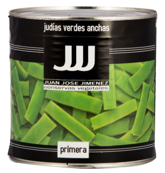 Judias Verdes Cocidas Bote de  3kg Precio sin IVA 4,43 €