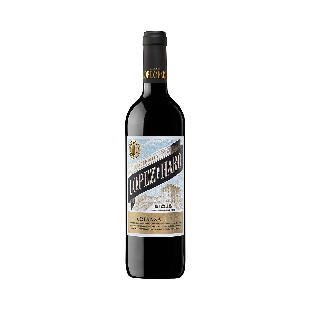 Rioja Hacienda Lopez de Haro crianza botella 75 cl  Precio sin iva 5.15 €