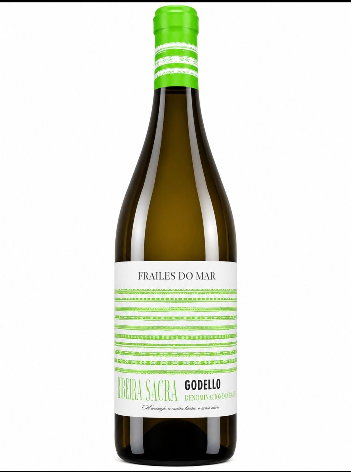 Vino blanco GODELLO frailes do mar Ribeira Sacra botella 75 cl Precio sin iva 6.97 €