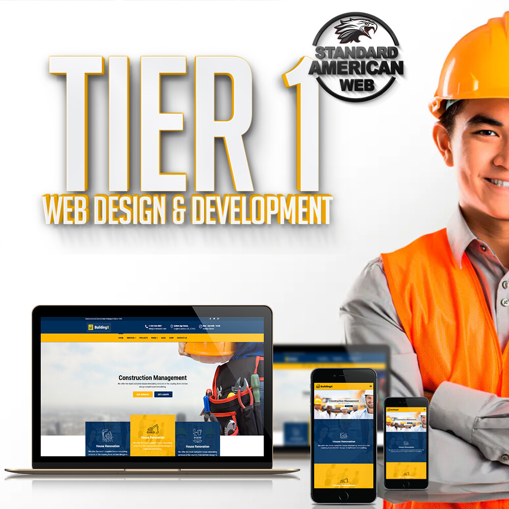 TIER 1: 5 Page Website - Fully RESPONSIVE