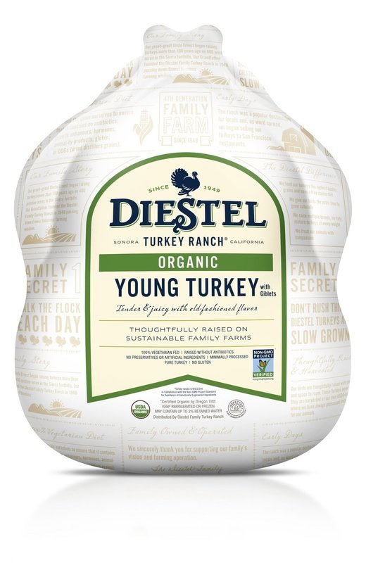 Diestel Organic Young Turkey (Fresh) 16 - 18 lbs - $6.89 lb.