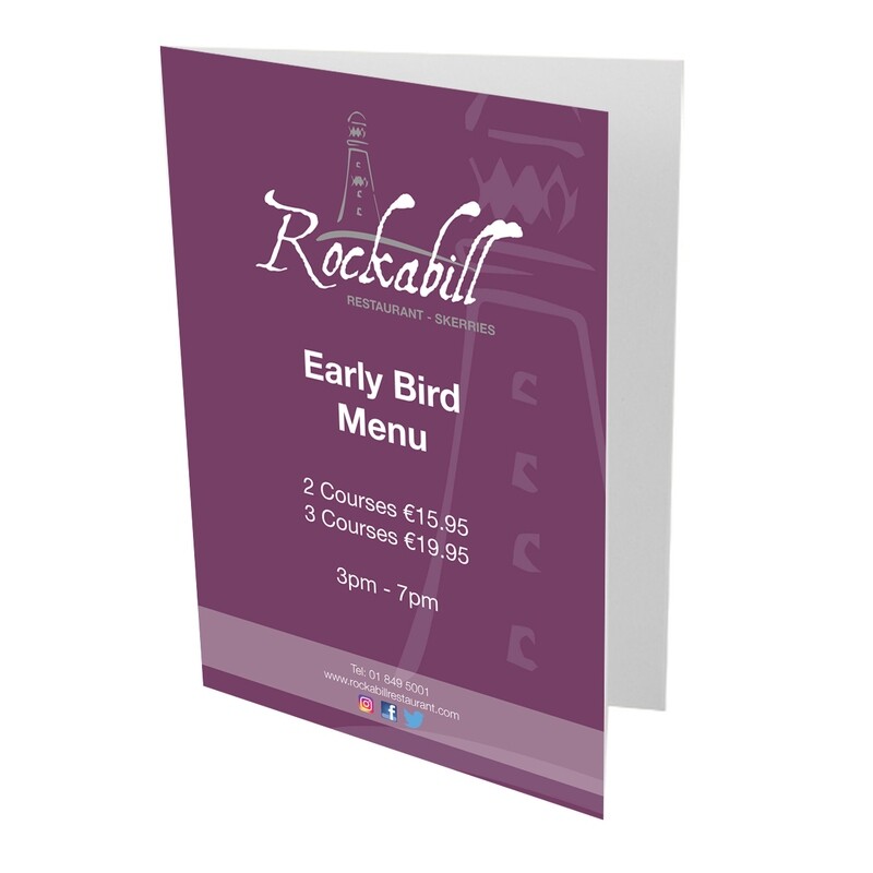 A4 Menu