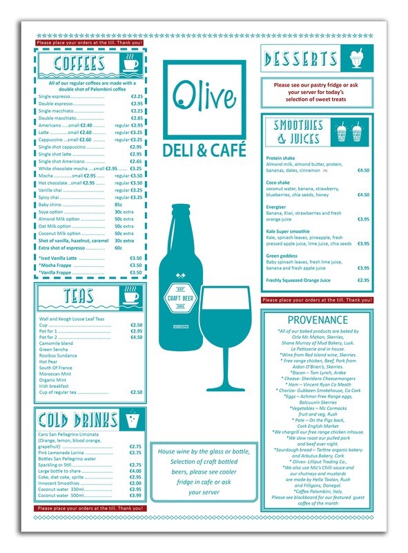 A3  Menu