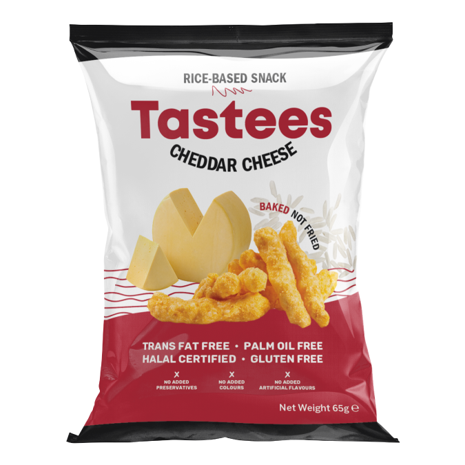 Tastees Rice Snack Cheddar Cheese