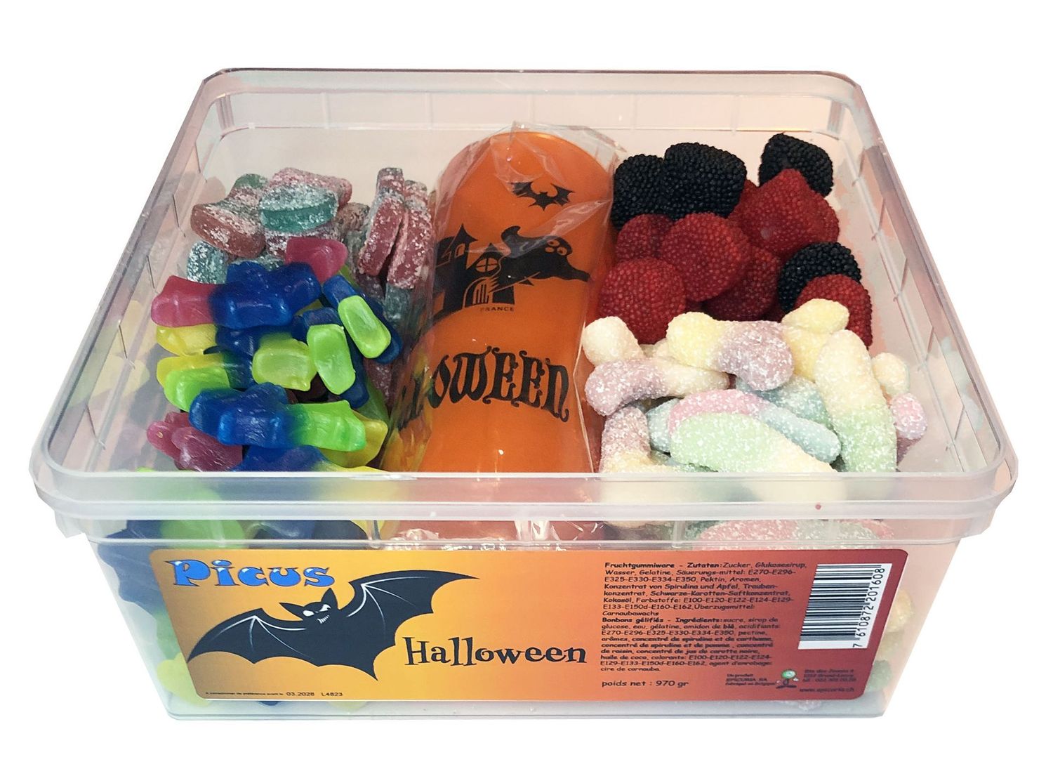 .Picus Halloween bonbons+verre