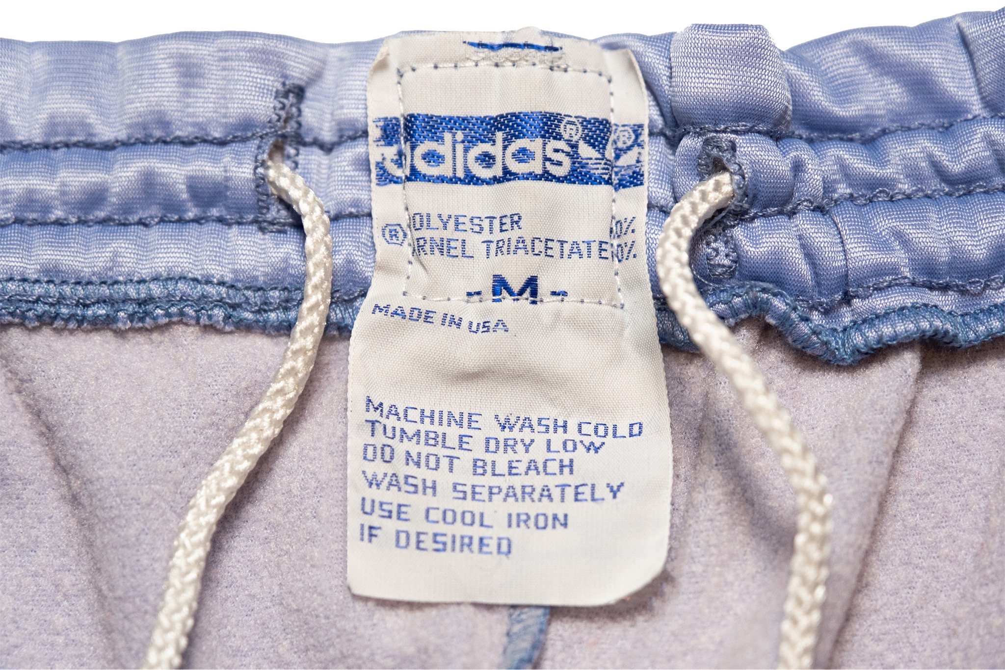 Rare• Vintage 80's Adidas Periwinkle Track Pants • Medium