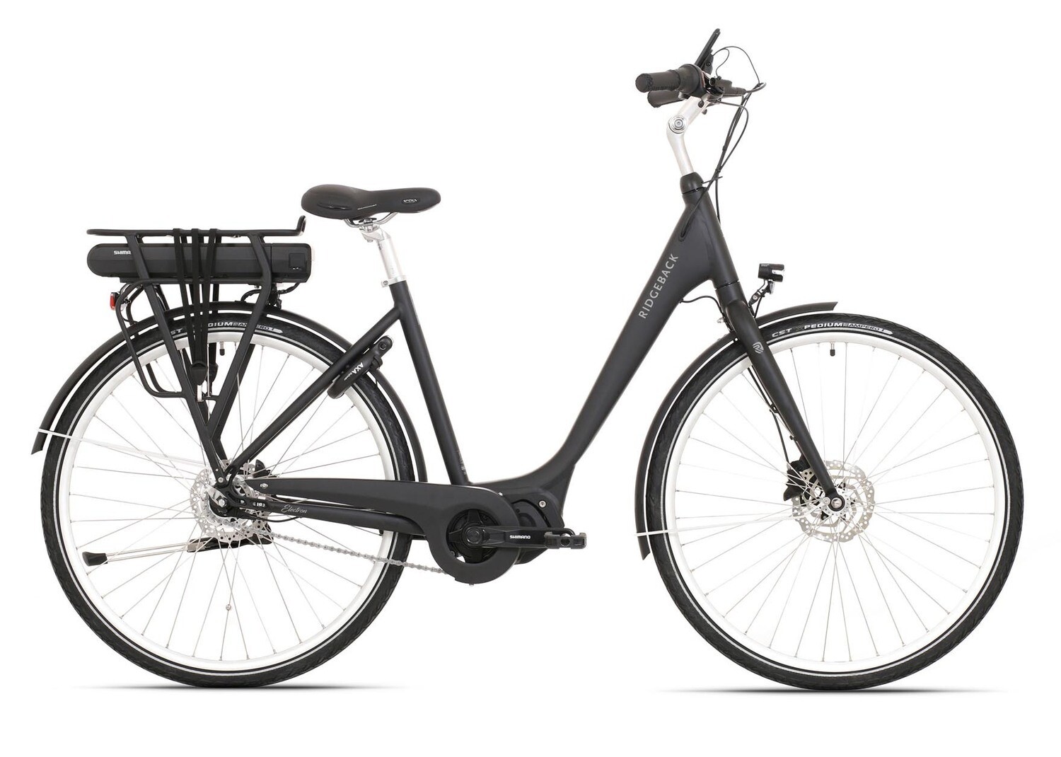 Ridgeback Electron + Black Electric Bike