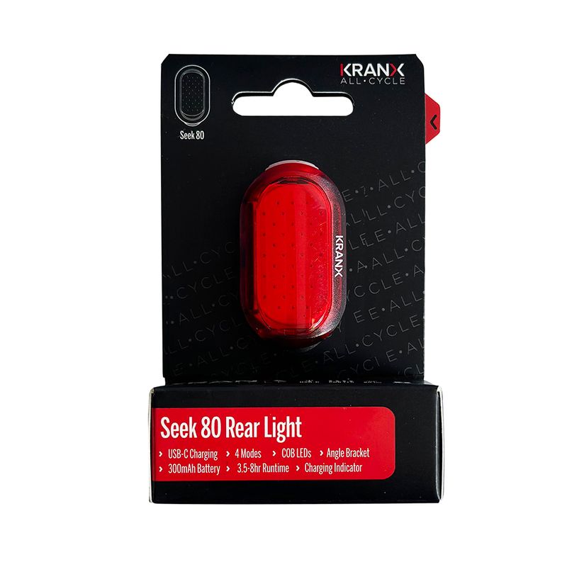 KranX Seek 80 USB-Rechargeable Rear Light