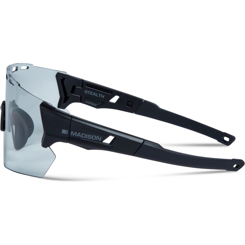 Madison Stealth Matt Black Sunglasses - Photochromic (Cat 1-3) Lens