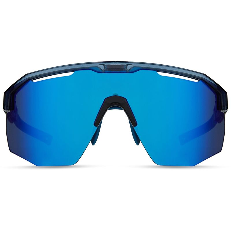 Madison Cipher Crystal Gloss Blue Sunglasses - 3 Lens Pack - Blue Mirror / Amber / Clear