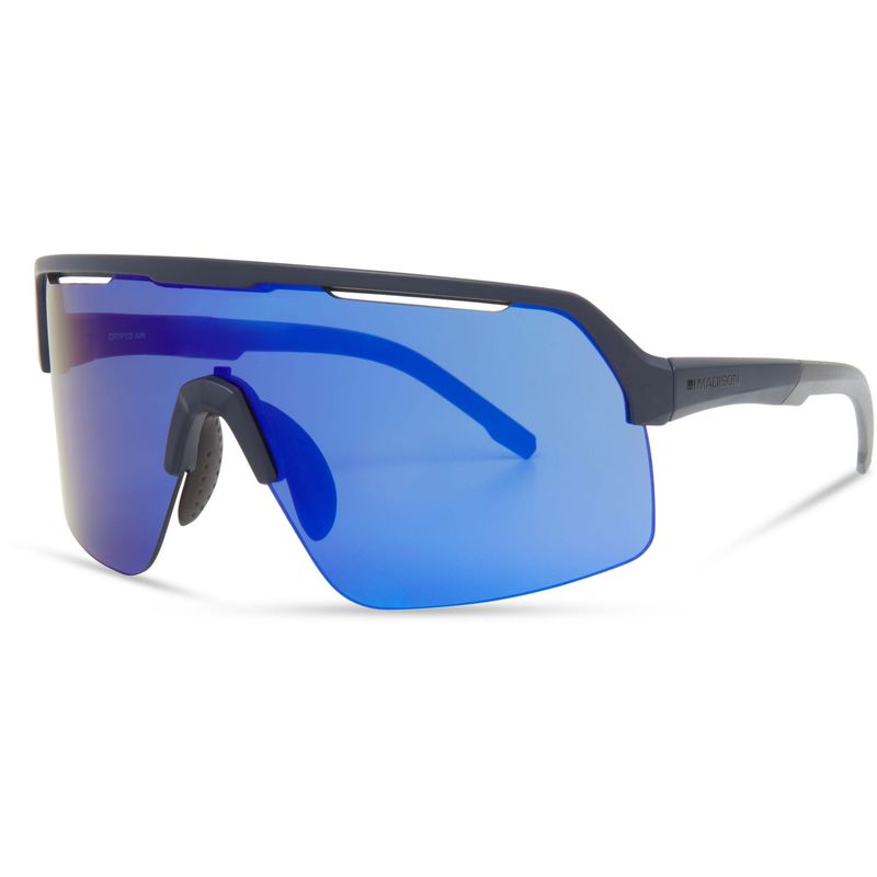 Madison Crypto Air Ink Navy Sunglasses - 3 Lens Pack - Blue Mirror  Amber  Clear