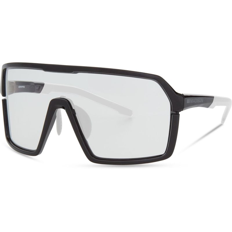 Madison Crypto Gloss Black Sunglasses - Clear Lens