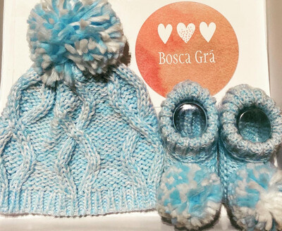 Winter Hat &amp; Booties Gift Set