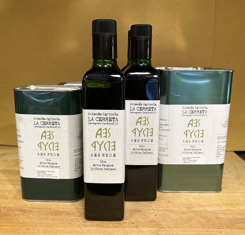 Olio EVO Toscana Aes Rude Azienda agricola La Cerreta