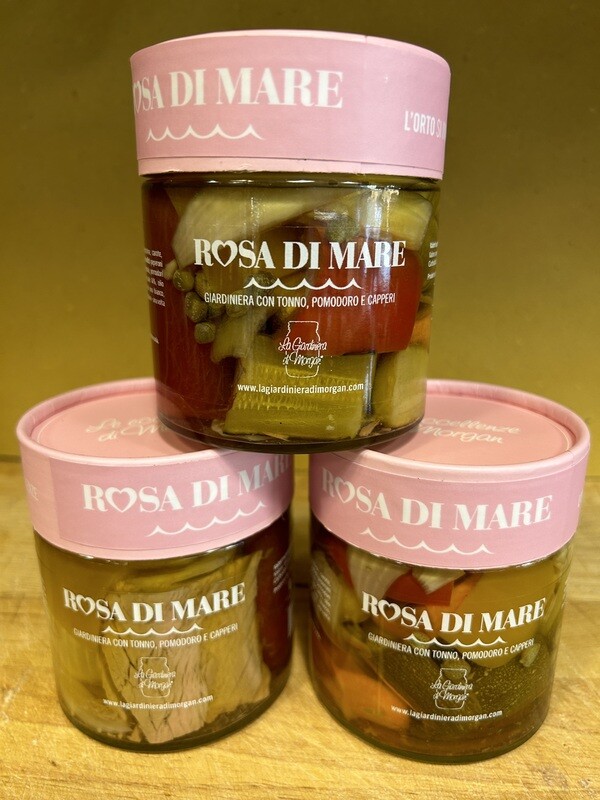 Rosa di mare, Giardiniera con filetto di tonno Morgan
