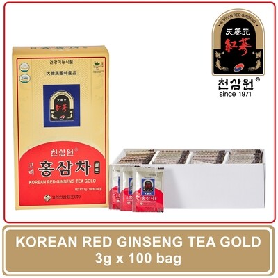 [Cheon Sam Won] Korean Red Ginseng Tea Gold 3g x 100 bag