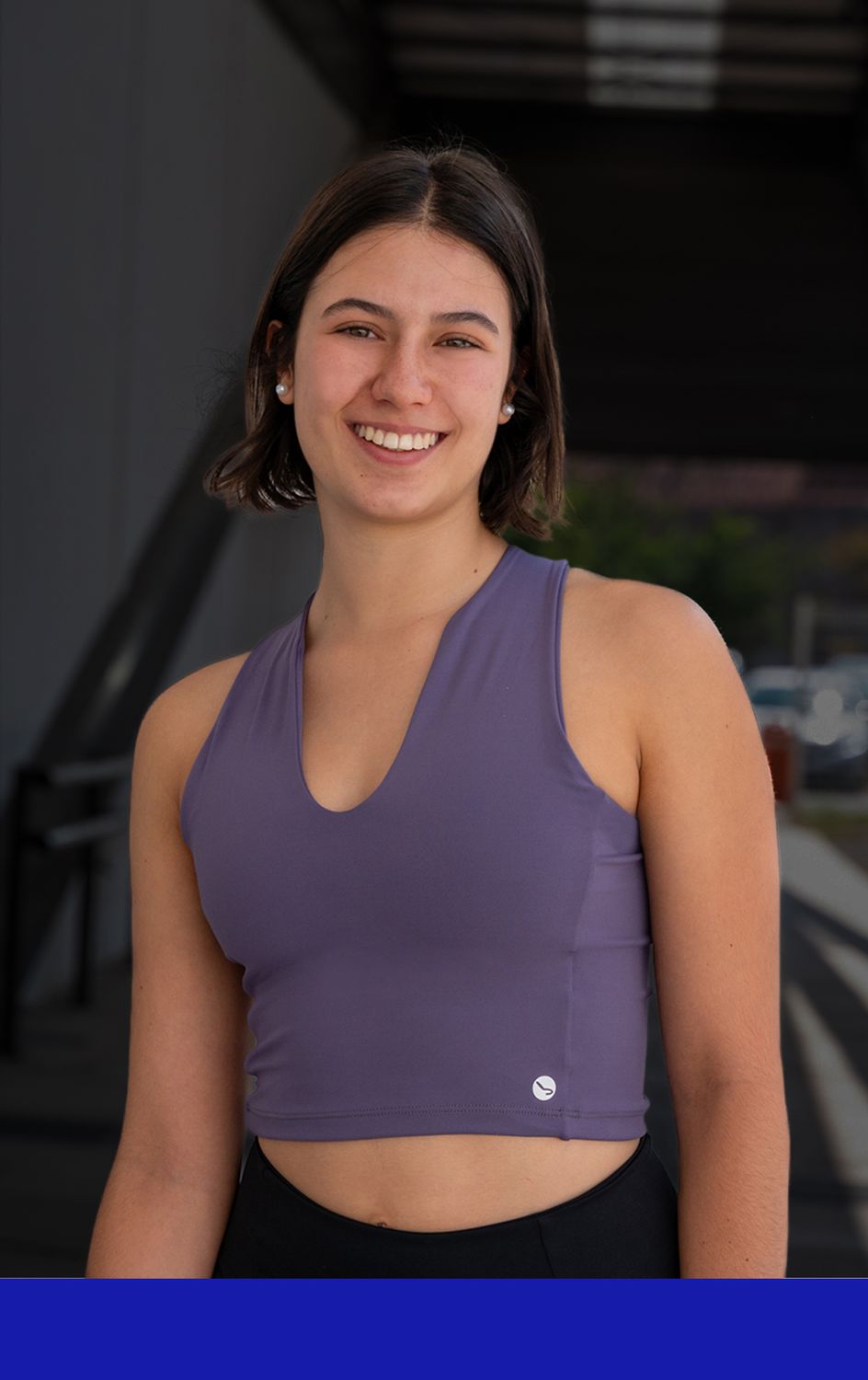 CROP TOP V PURPLE