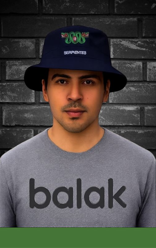 Bucket Azul Marino Serpientes