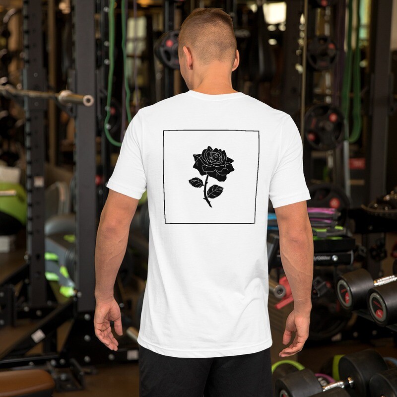 Premium Flower Tee with Black Logo