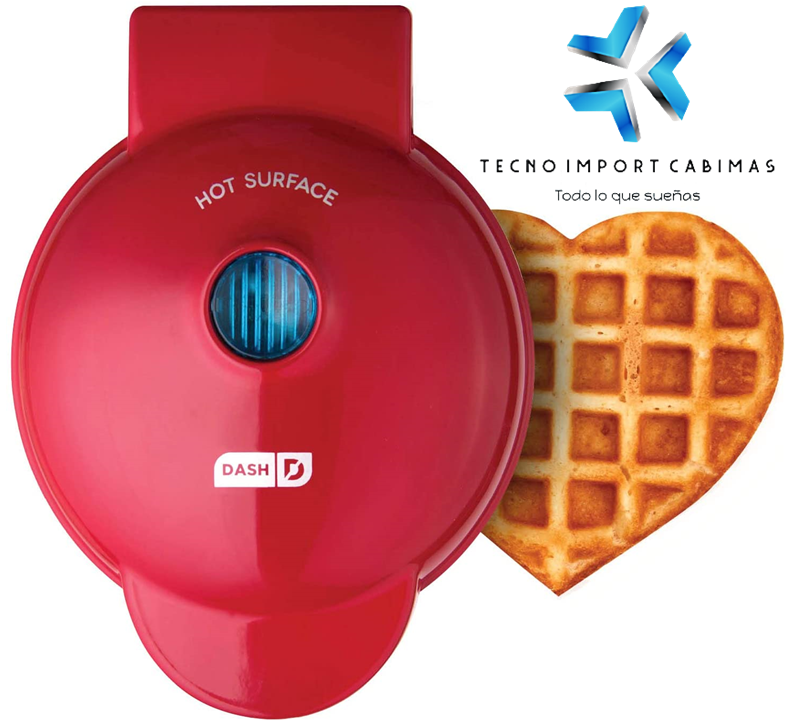 Wafflera de Corazon y Original Dash Mini Maker