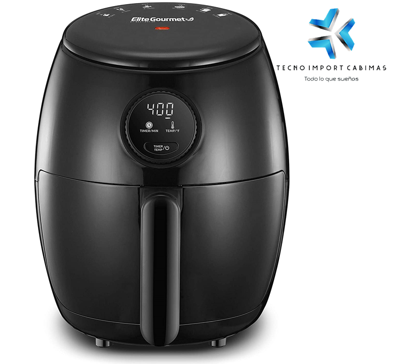 Airfryer Elite Gourmet EAF-0201 | Freidora de aire Digital de 2.1 Litros