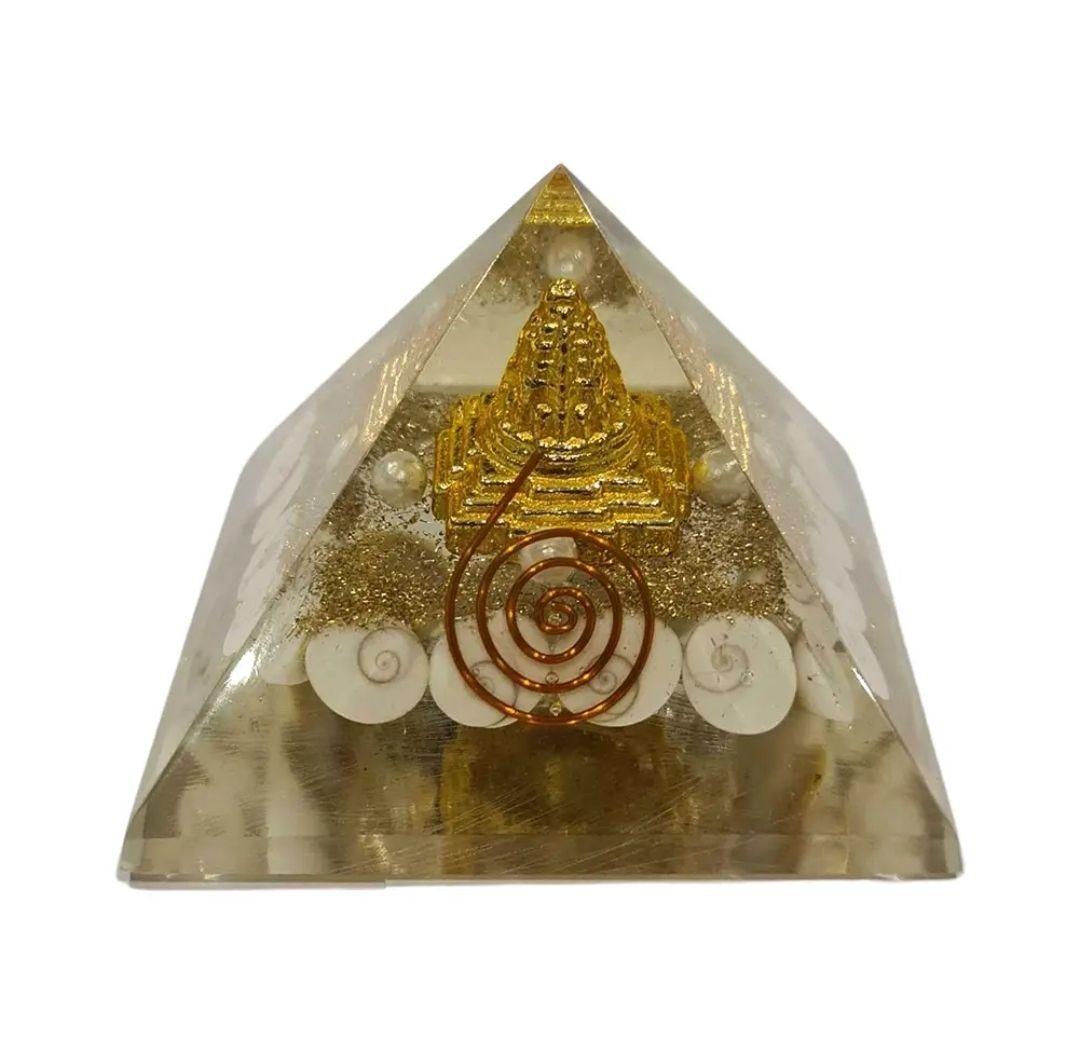Orgone Gomti Chakra Pyramid, Shree Yantra