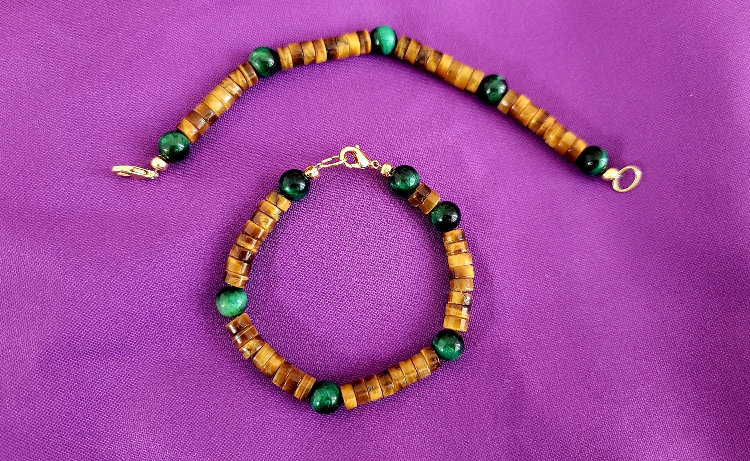 Tiger Eye Multi Bracelet with Clasp