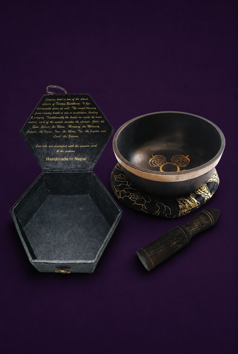 Mini Triple Moon Singing Bowl Set