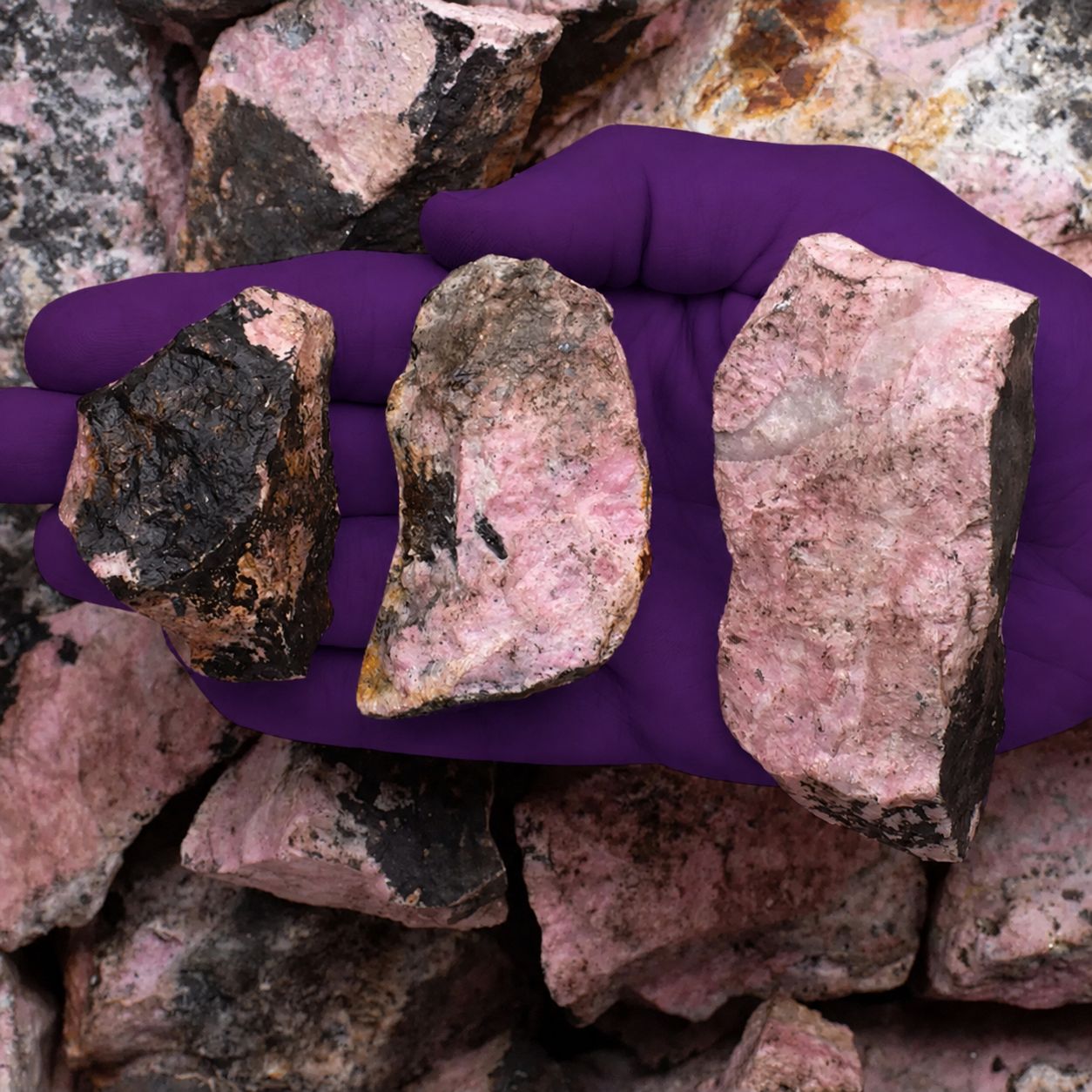 Natural Rough Rhodonite Stone