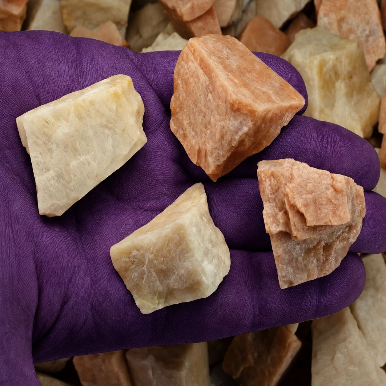 Raw Peach Moonstone Crystal