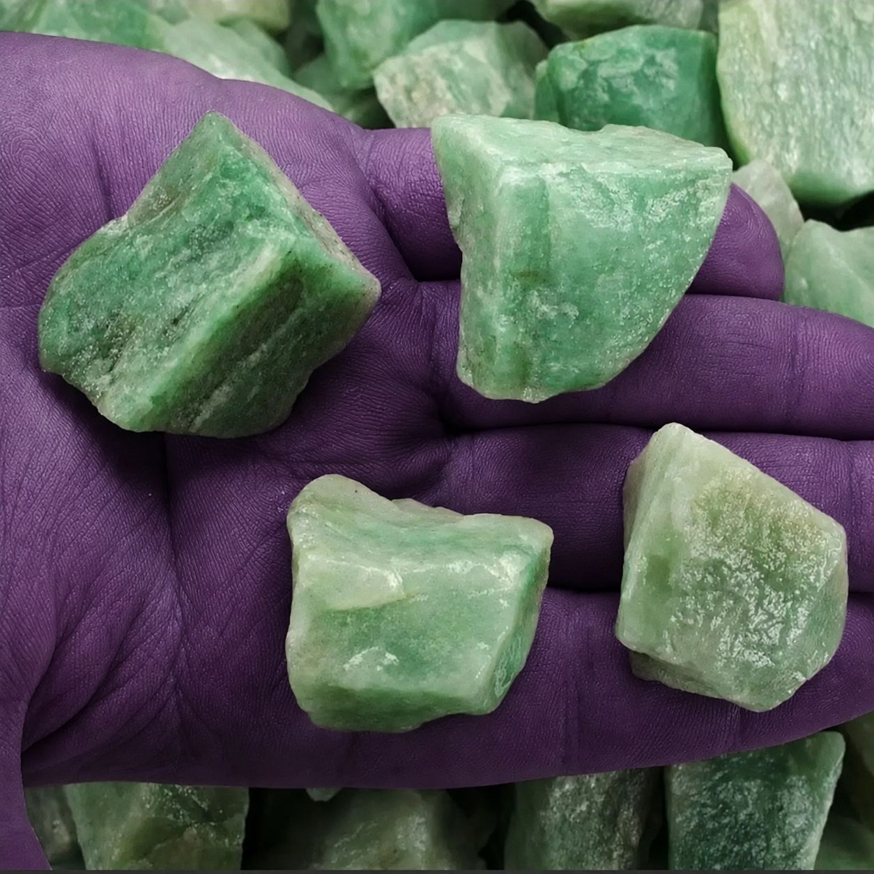 Natural Green Aventurine Rough Stone – Approx. 0.6–1.2 oz Each