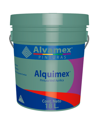 Alquimex, Pintura Vinilica para interior cubeta de 18 lts.