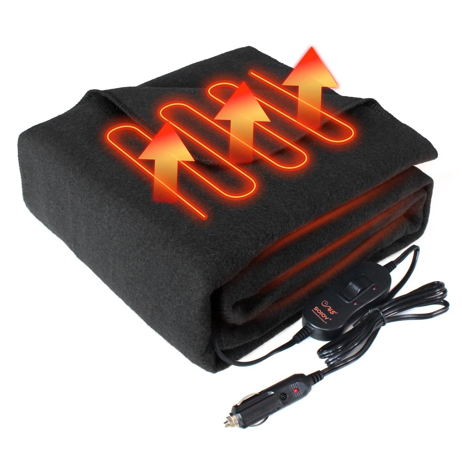 12-Volt Electric Heated Car Blanket,Auto Off Heated Blanket with 2 Level,Electric Blanket for Car,Truck,SUV 12-Volt Electric Heated Car Blanket,Auto Off Heated Blanket with 2 Level,Electric Blanket for Car,Truck,SUV