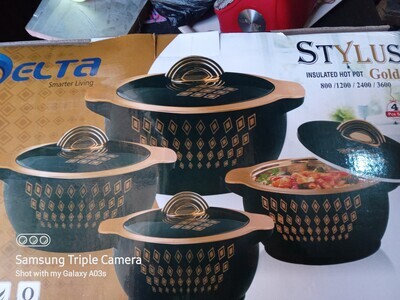 Set 3 Original Stainless Casserole Plates
