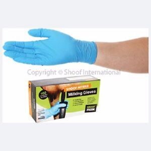 Nitrile milking Glove Long Box 100