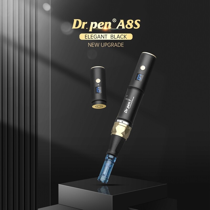 De Nieuwe DR.PEN A8S Draadloze Dermapen Microneedling Inclusief 7 x Cartridges 3x18, 2x36, 2xNano naalden (waarvan 2x 18nld in de A8S doos zitten) De Nieuwe DR.PEN A8S Draadloze Dermapen Microneedling Inclusief 7 x Cartridges 3x18, 2x36, 2xNano naalden (waarvan 2x 18nld in de A8S doos zitten)