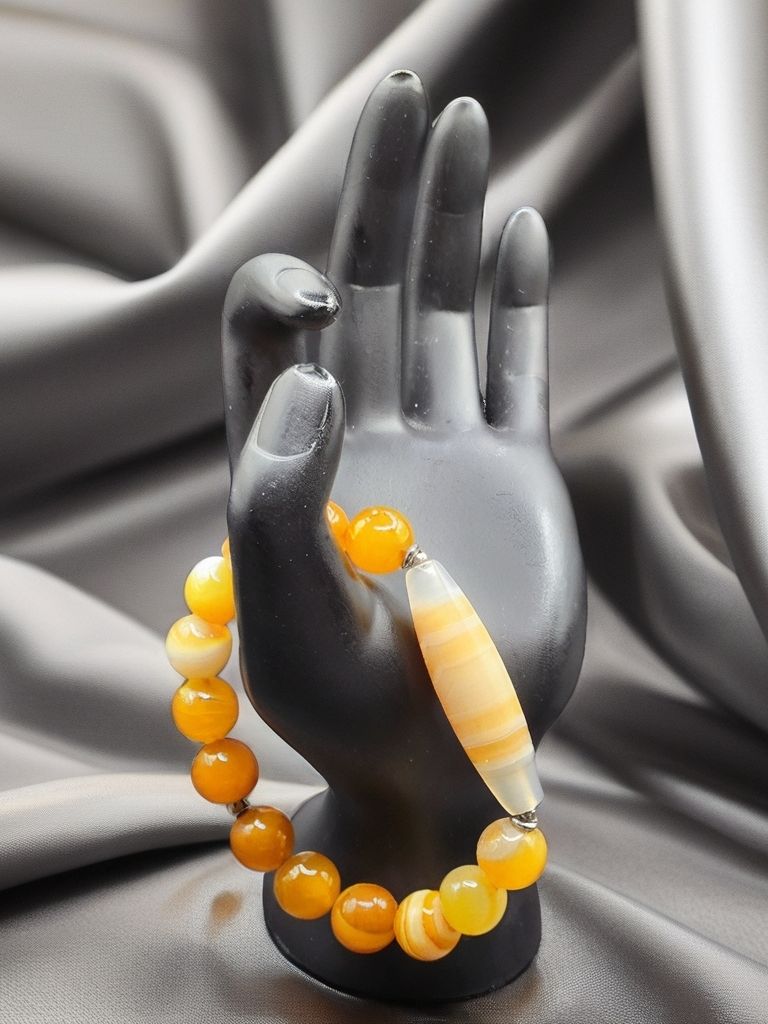 Yellow Jasper with yellow focal tube