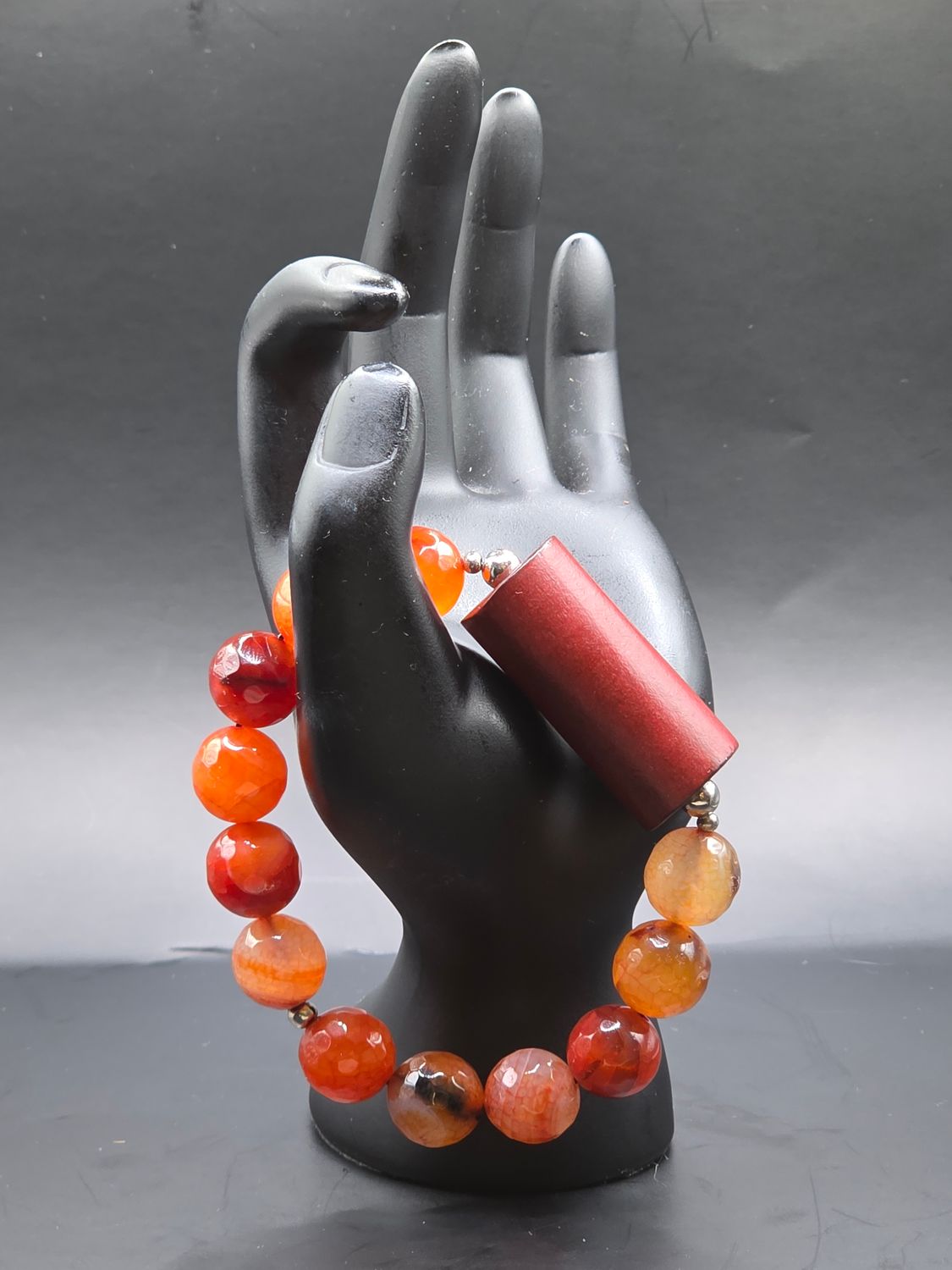 Beautiful Men&#39;s Agate Bracelet