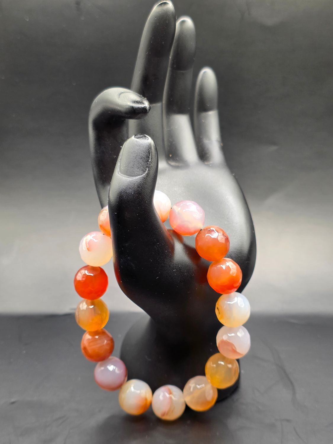 Beautiful Men&#39;s Colorful Agate Bracelet