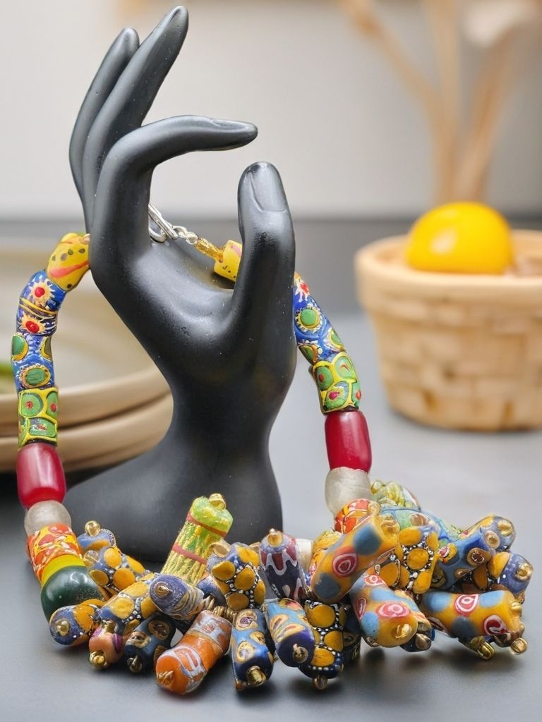 African glass bead menagerie