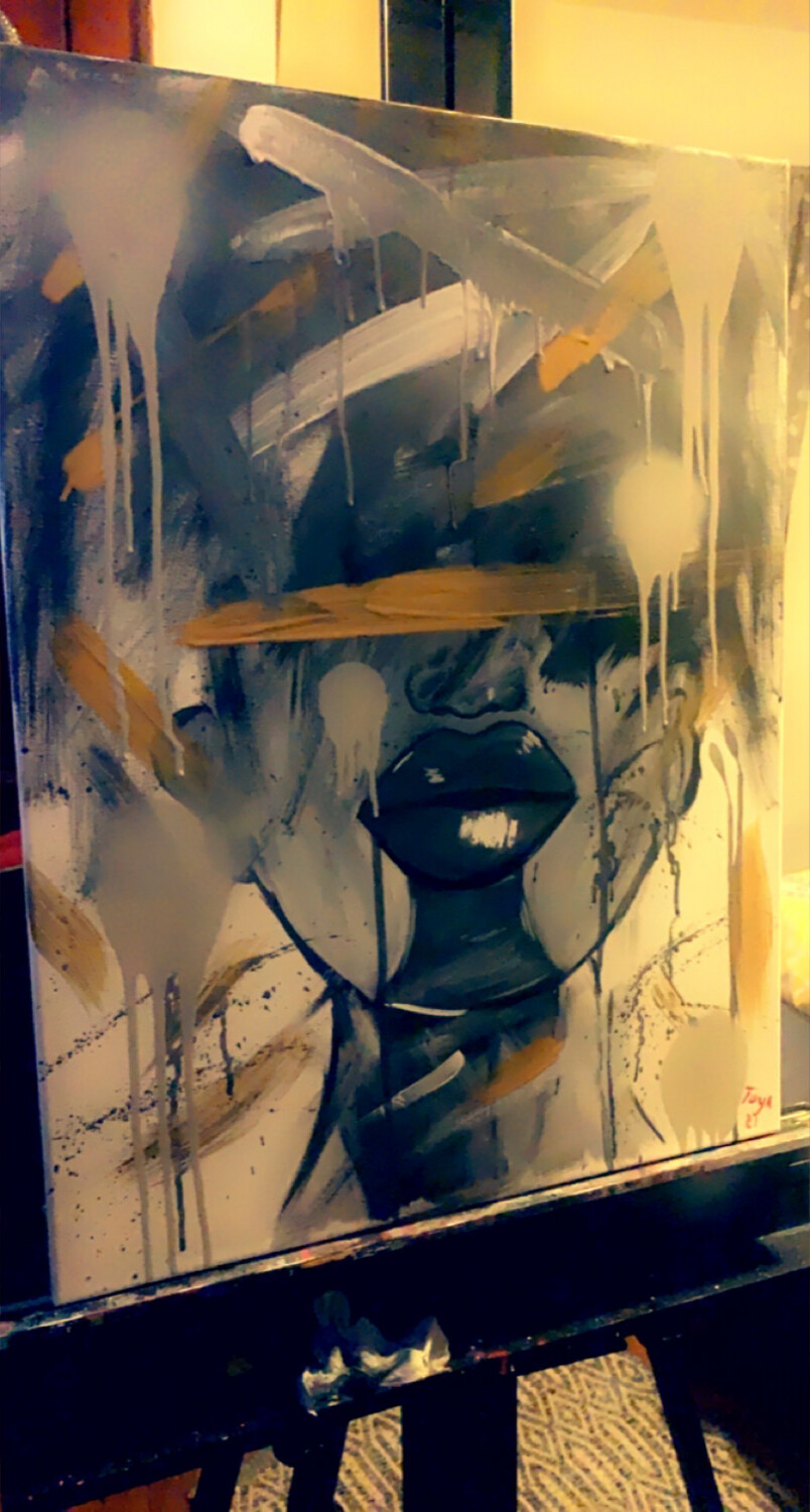 Uncertain 20x 30 Acrylic Painting On Canvas
