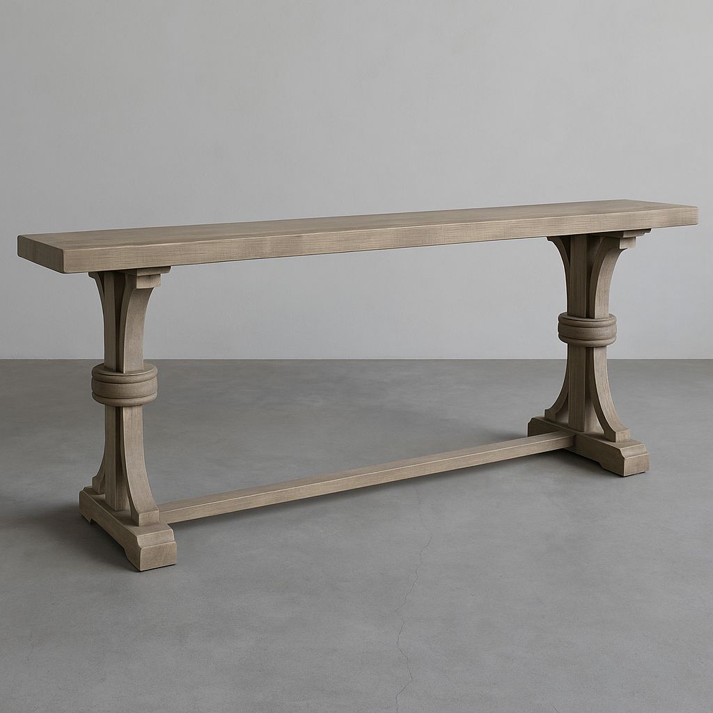 Round Hourglass Console