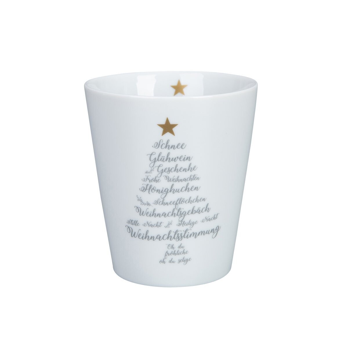 Krasilnikoff Happy Mug "Christmas Words"