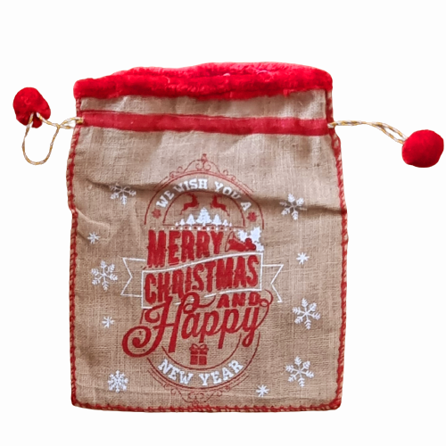 Jutesack "Merry Christmas"