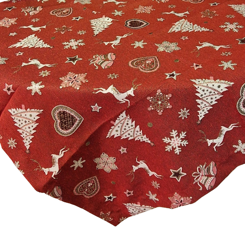 Tischdecke Weihnachtsparadies 85x85