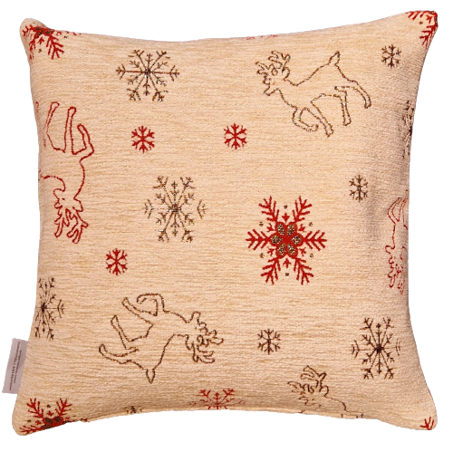 Chenille Kissenhülle Starlight Deer 50x50