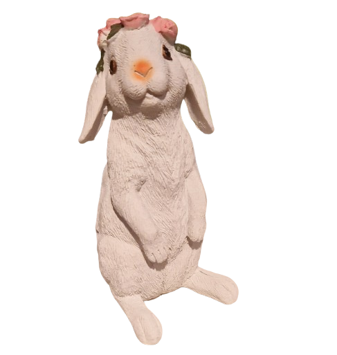 Hase mit Rosen stehend Modell 1