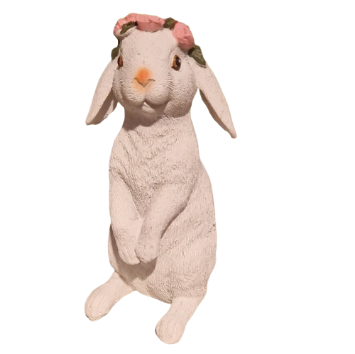 Hase mit Rosen stehend Modell 2