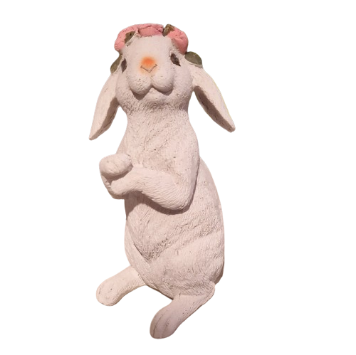 Hase mit Rosen stehend Modell 3